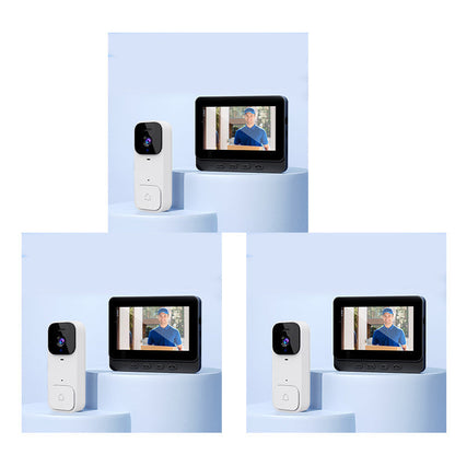 🏠⚡ BEGRENSET TID 50 % RABATT! Smart videoringeklokke med 4,3" skjerm – sanntidsovervåking og toveis samtale 🏡💖
