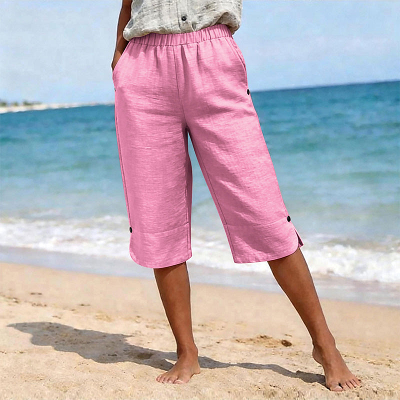 🌸☀️ 50 % RABATT! Pustende sommercapribukser til dame – Komfort og stil