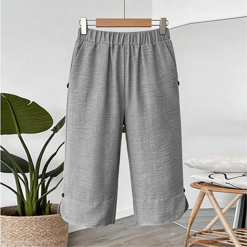 🌸☀️ 50 % RABATT! Pustende sommercapribukser til dame – Komfort og stil