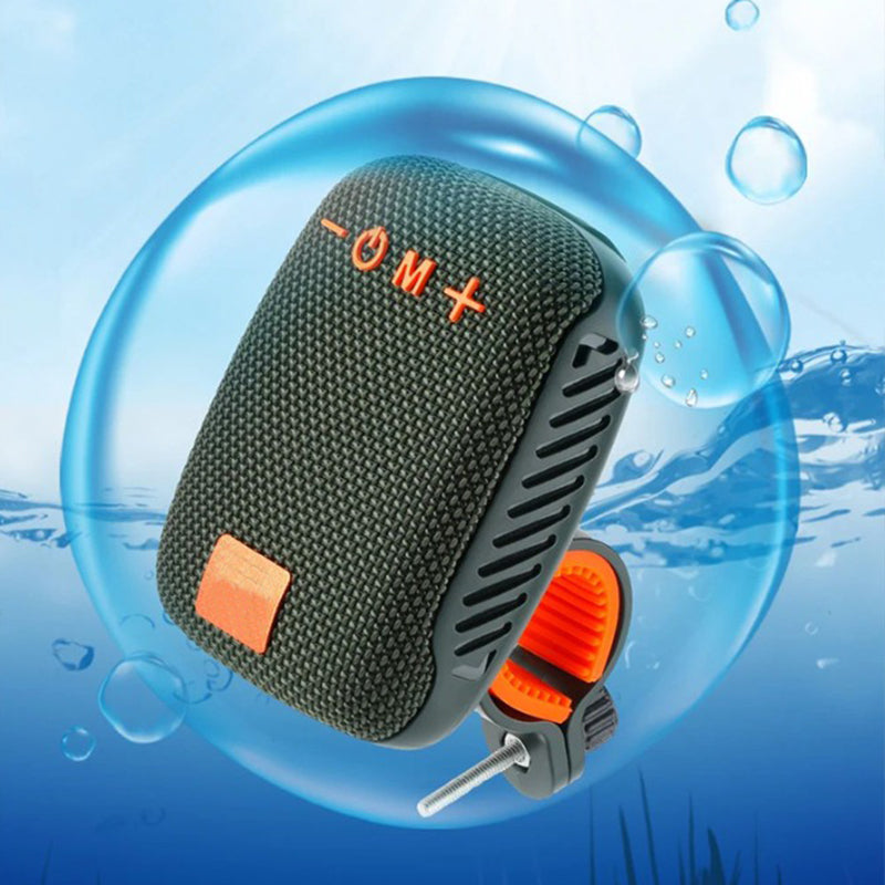 🚴‍♂️🎵 Vanntett Bluetooth-høyttaler for sykkel – IPX5, TWS-stereo, håndfrie samtaler. Sikker montering, 70 m rekkevidde. Sykle med rytmer! 🔊✨