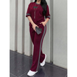 👕✨Uformelt todelt loungesett for dame med stripedetaljer – Uanstrengt komfort og sporty stil🔥