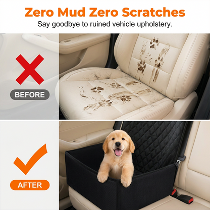🐶🚗 Konvertibelt bilsetetrekk og boosterkurv til hund – Hold hunden din trygg og bilen din ren✨