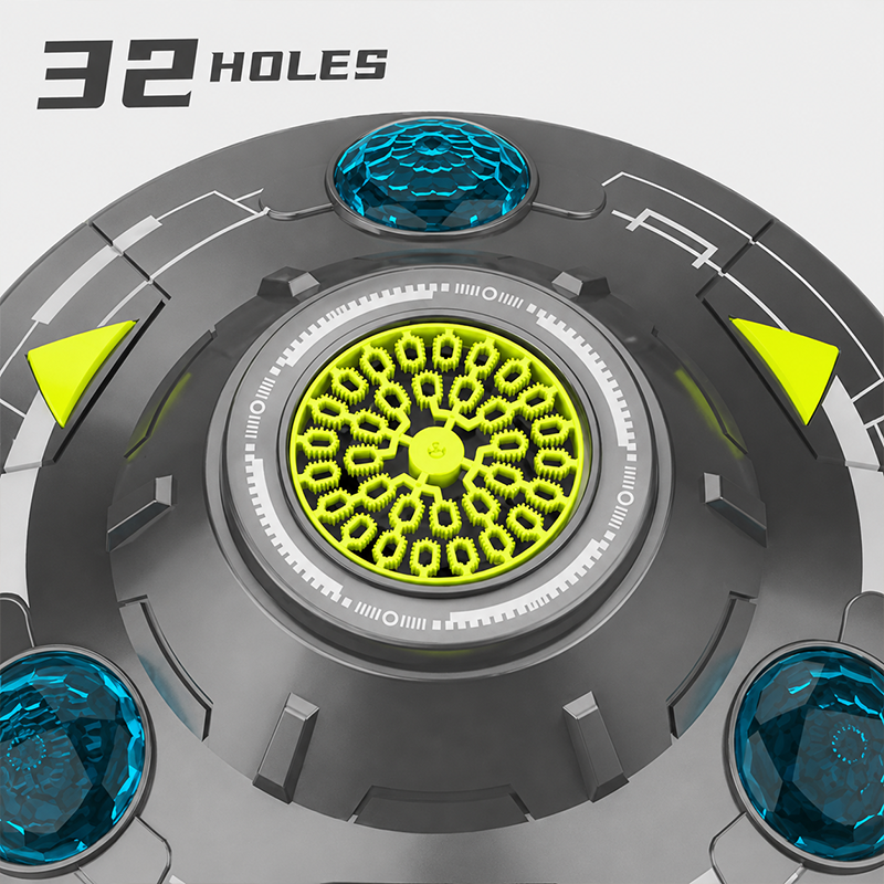 🛸 50 % RABATT I BEGRENSET TID! 💥 Smart roterende UFO-boblemaskin – 360° rotasjon, RGB-lys, unngåelse av hindringer ✨