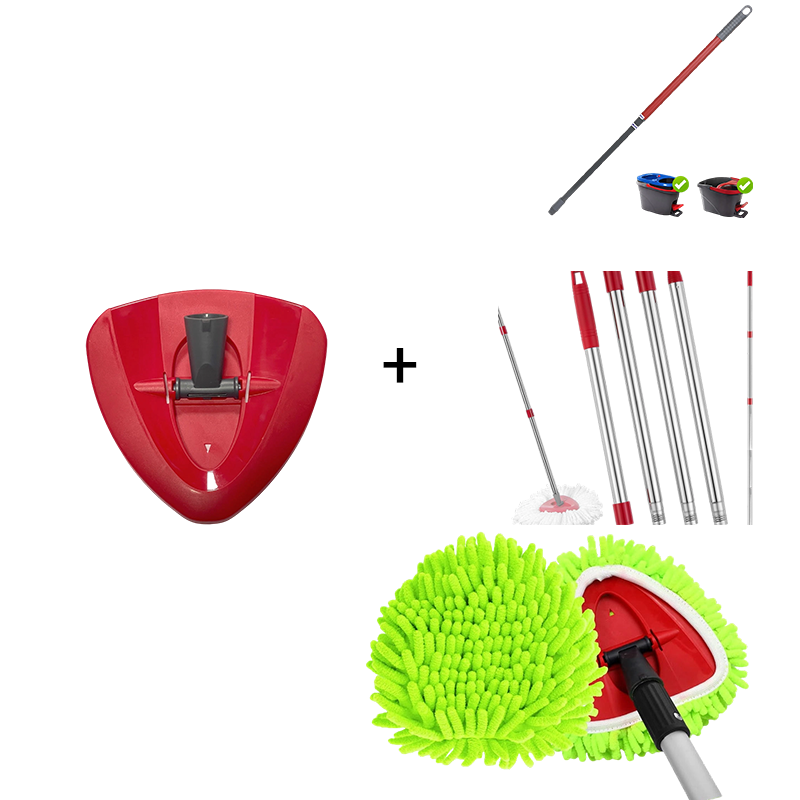 🧹 Chenille spinnmoppehode – ultraabsorberende mikrofiberrefillpads | Våt og tørr bruk | Maskinvaskbar | Passer de fleste spinnmopper ✨