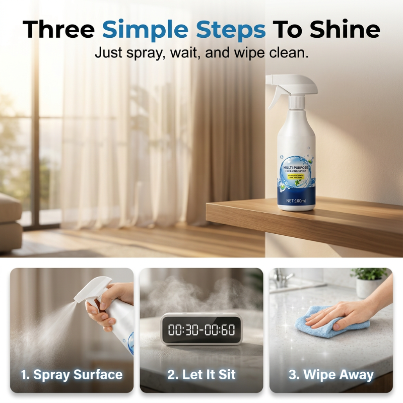 ✨Kjøp 2 få 1 gratis✨Rask rengjøringsspray for flere overflater