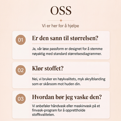 Damegenser med V-hals og avslappet passform