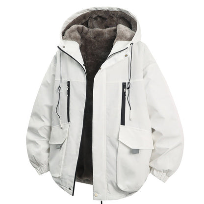 🔥 50 % RABATT! 🧥 Parka med hette og plysjfôr for menn — Hold deg varm med stil denne vinteren ❄️