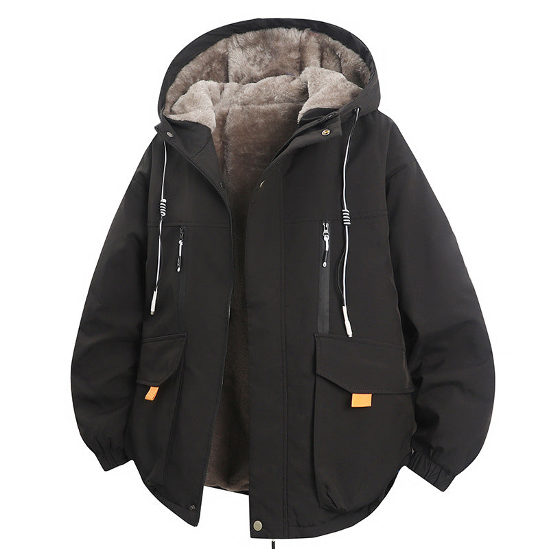🔥 50 % RABATT! 🧥 Parka med hette og plysjfôr for menn — Hold deg varm med stil denne vinteren ❄️