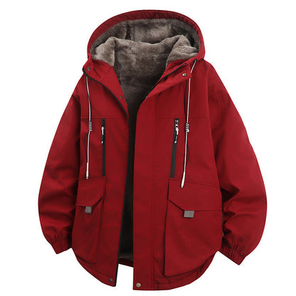 🔥 50 % RABATT! 🧥 Parka med hette og plysjfôr for menn — Hold deg varm med stil denne vinteren ❄️