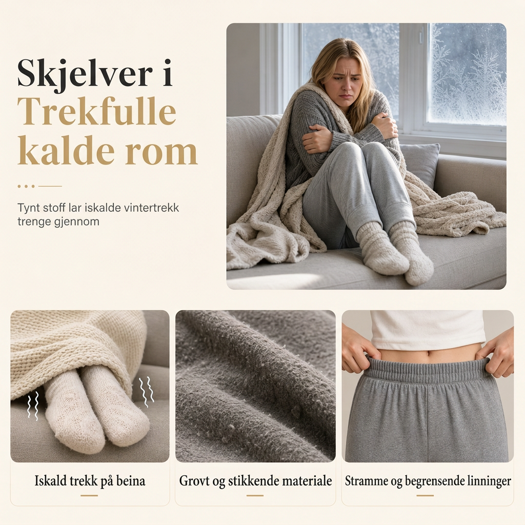 Dame termobukser med mykt fleecefôr – Varme og komfortable vinterbukser 🔥❄️