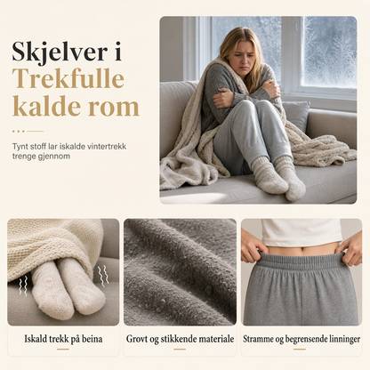 Dame termobukser med mykt fleecefôr – Varme og komfortable vinterbukser 🔥❄️