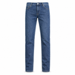 Boe Stretch Slim Fit Jeans, Avslappende Mid Rise Denim Bukser