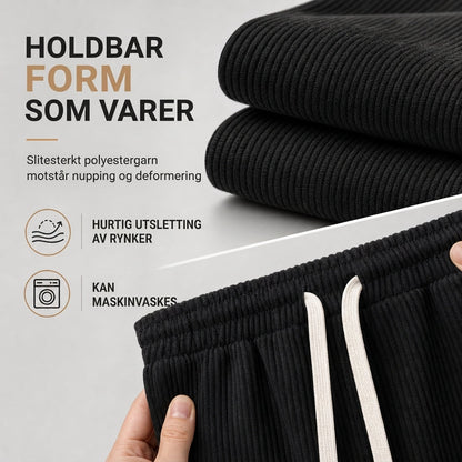 Herre lette fløyelshoser – Løs passform og rette ben i avslappet stil ✨👖🍂