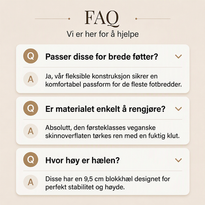 Chic kvinners pumps med spiss tå og tykk høyhæl