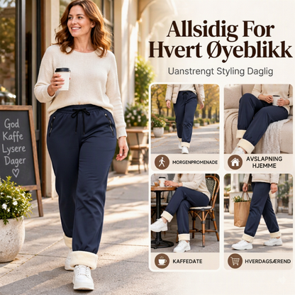 Uformelle termiske sportssweatbukser for kvinner