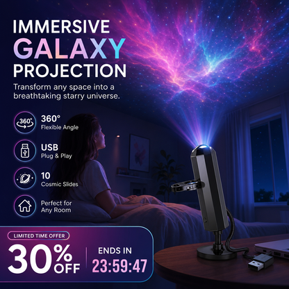 Plug-and-Play HD Galaxy & Ocean Projektor Nattlys 🥳55 000+ fornøyde brukere